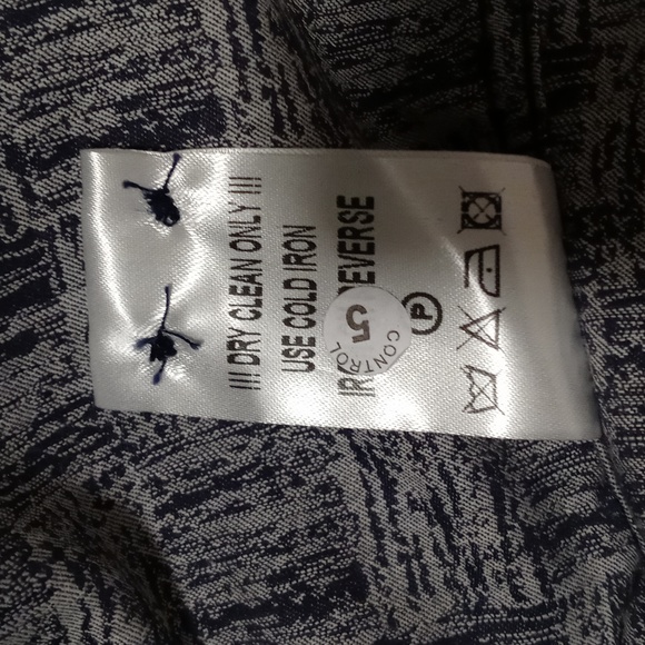 🆕️ 💙Visconti Black💙 - Ltd. Ed. Blue/Gray Textured L/S Button Down w/Mask - Picture 12 of 15